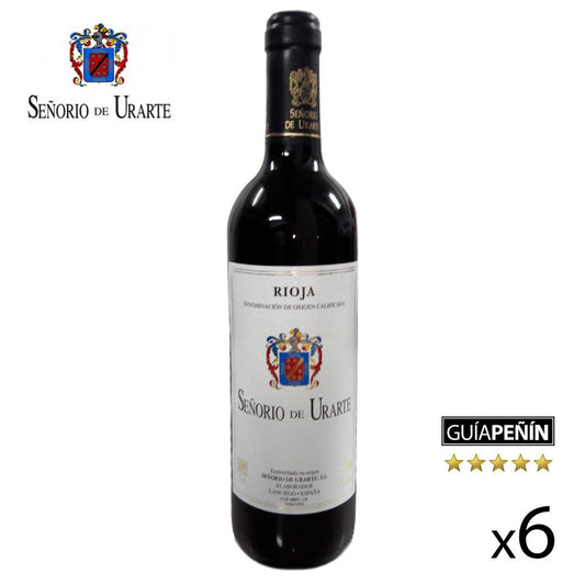 Vino Tinto Joven 2012 Señorío de Urarte" D.O. Rioja - 6 Botellas"