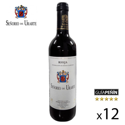 Copia Vino Tinto Joven 2012 Señorío de Urarte" D.O. Rioja - 12 Botellas"